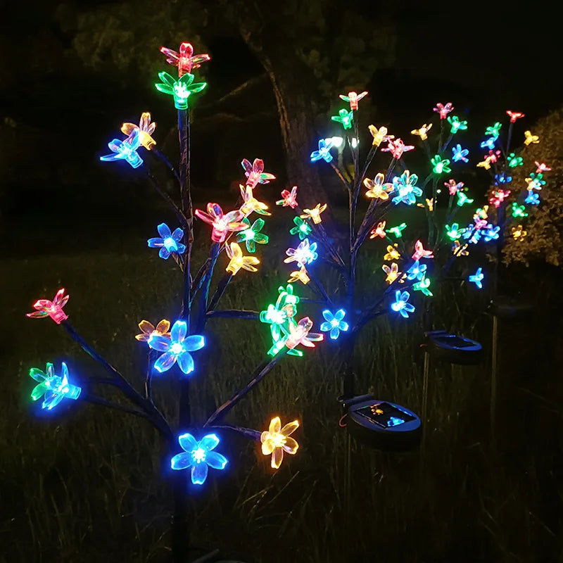 BowLift | Sakura Tree Solar Flower Pathway Outdoor Lights