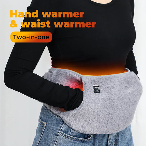 BowLift | ThermaBelt Pro | Electric Heating Belt with Graphene Technology | 3-Stage Temperature Control | Hand & Waist Warmer made of Crystal Velvet | USB Powered