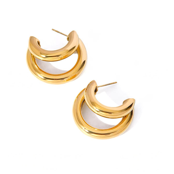 BowLift | 18k Crescent Outline C Shaped Earrings