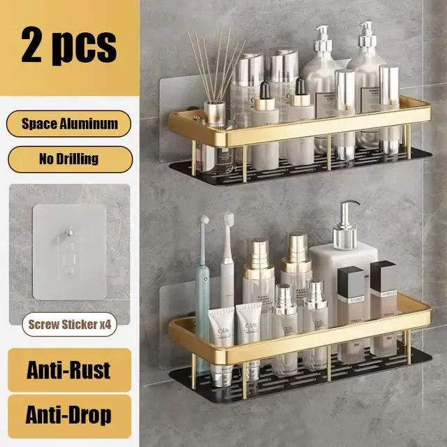 Shower shelf without drilling aluminum | Bowlift