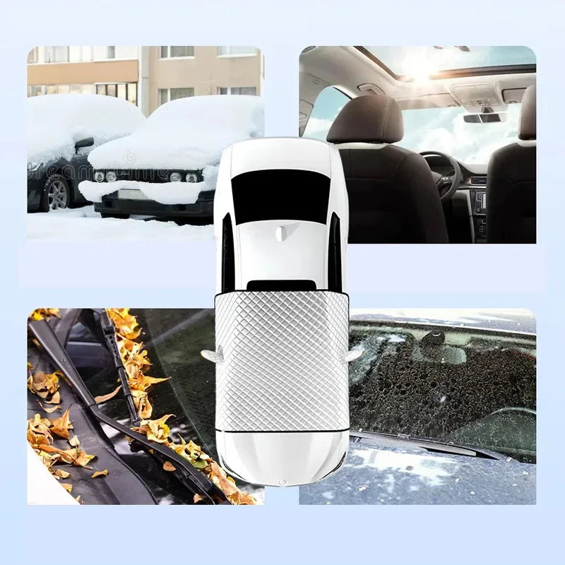 BowLift | Magnetic Car Windshield Cover FrostGuard Max | Winter Ice Protection & Summer UV Protection | Waterproof & Easy to Attach