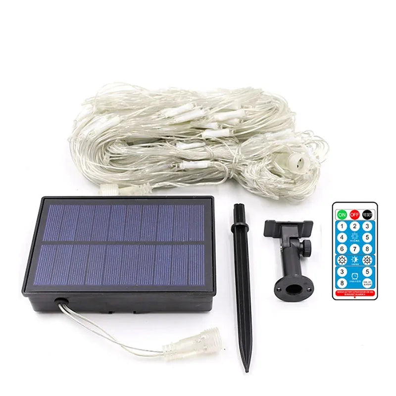 LED light net for outdoor and indoor – Colored Christmas lighting net | Bowlift