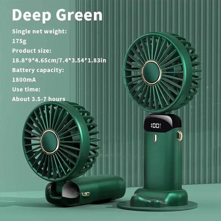 Portable Electric Fan and Mini Air Conditioner – Rechargeable Neck Fans for Home, USB and Handheld | Bowlift