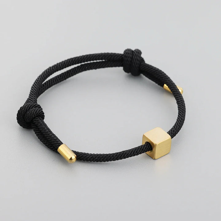 BowLift | Adjustable Couples Box Letter Initial Bracelets