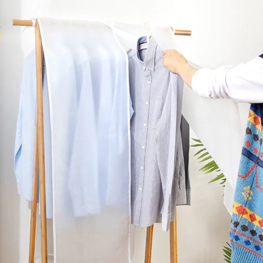 BowLift | CleanCover Garment Cover PEVA | Dustproof & Waterproof | In 6 Sizes | For Suits, Dresses & Wardrobe Rails