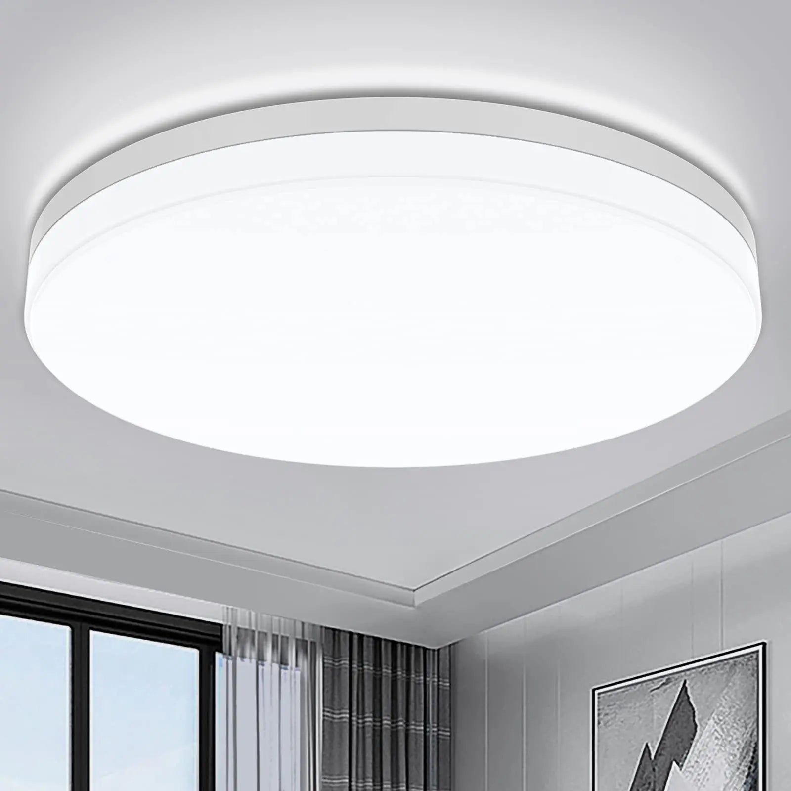 BowLift | IRALAN Ultra-thin Round LED Ceiling Light - Versatile Lighting for Any Room, 18W to 48W Options