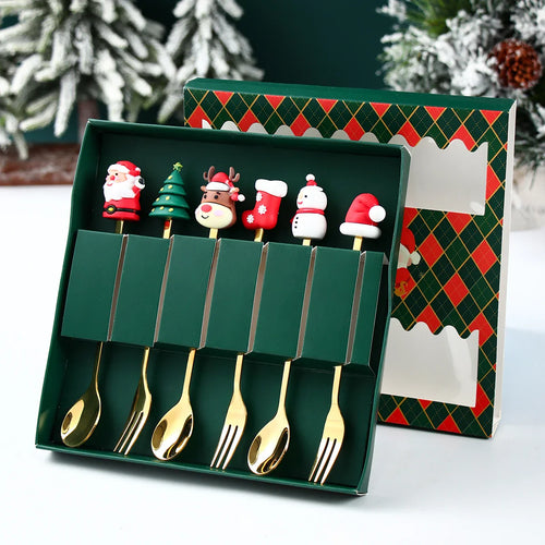 BowLift | FeestelijkeKlassiekers | Exquisite Christmas Cutlery Set