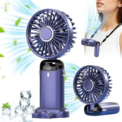 Electric Fan Portable Air Conditioner Mini Cooler Rechargeable Neck Fans for Home Free Shipping Hand Usb Conditioning Blades | Bowlift