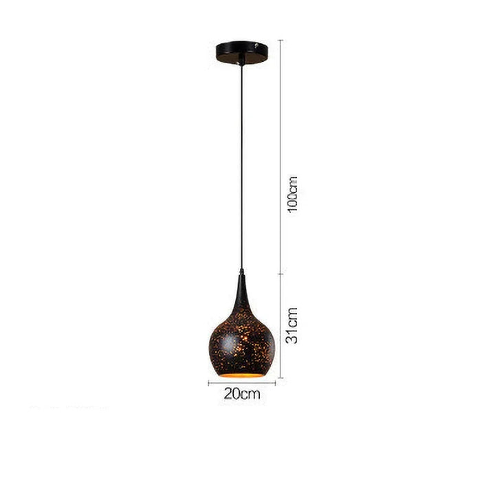 BowLift | Vintage Iron Pendant Lamp in Scandinavian Retro Loft Style
