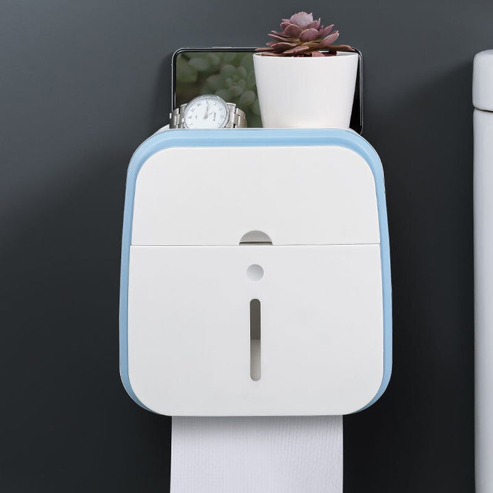 BowLift | Wall-Mounted Bathroom Organizer Tissue Box Holder
