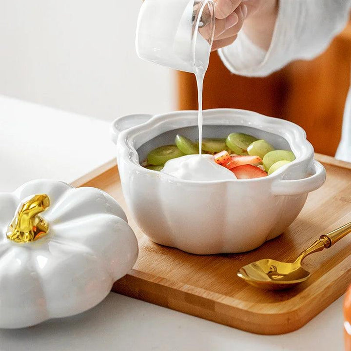 BowLift | Stylish Ceramic Pumpkin Bowl for Serving Dishes