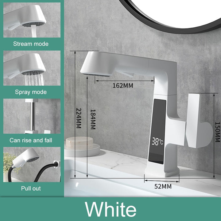BowLift | Elegant Temperature Display Smart Faucet