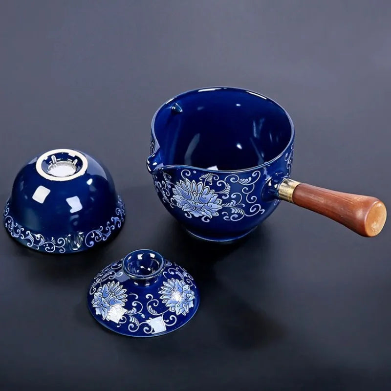 BowLift | Traditional Harmony Ceramic Rotating Teapot