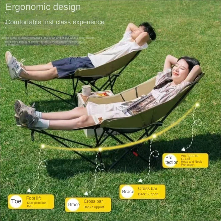 Relax Everywhere Reclining Outdoor Lounge Camping Chair | Bowlift
