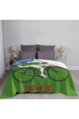 Hoffman Bicycle Day Throw Blanket | Bowlift
