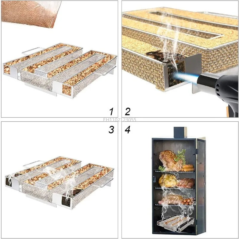 BowLift | Räuchinox Cold Smoke Generator | Stainless Steel & Durable | Up to 10h Smoke | For Grill & Smoker