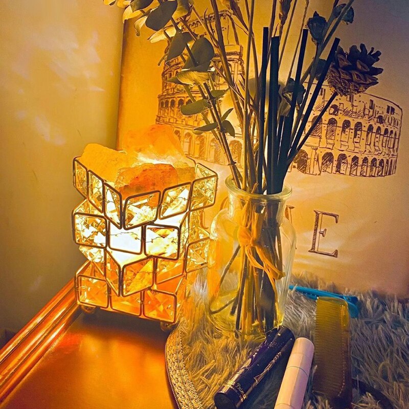 Crystal Room Mood Ambient Geo Shimmer Cube Light | Bowlift