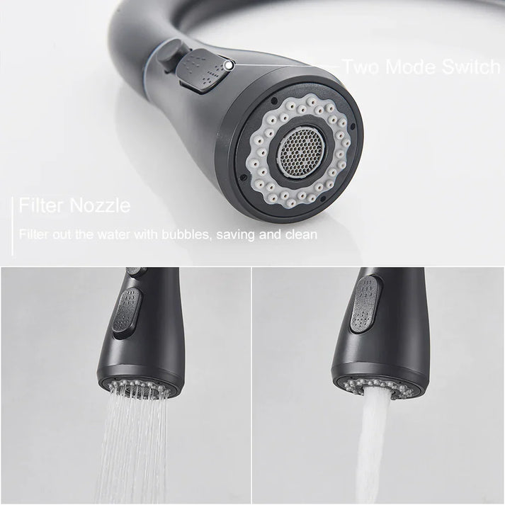 BowLift | Modern Single-Handle Faucet with Pull-Out Spray