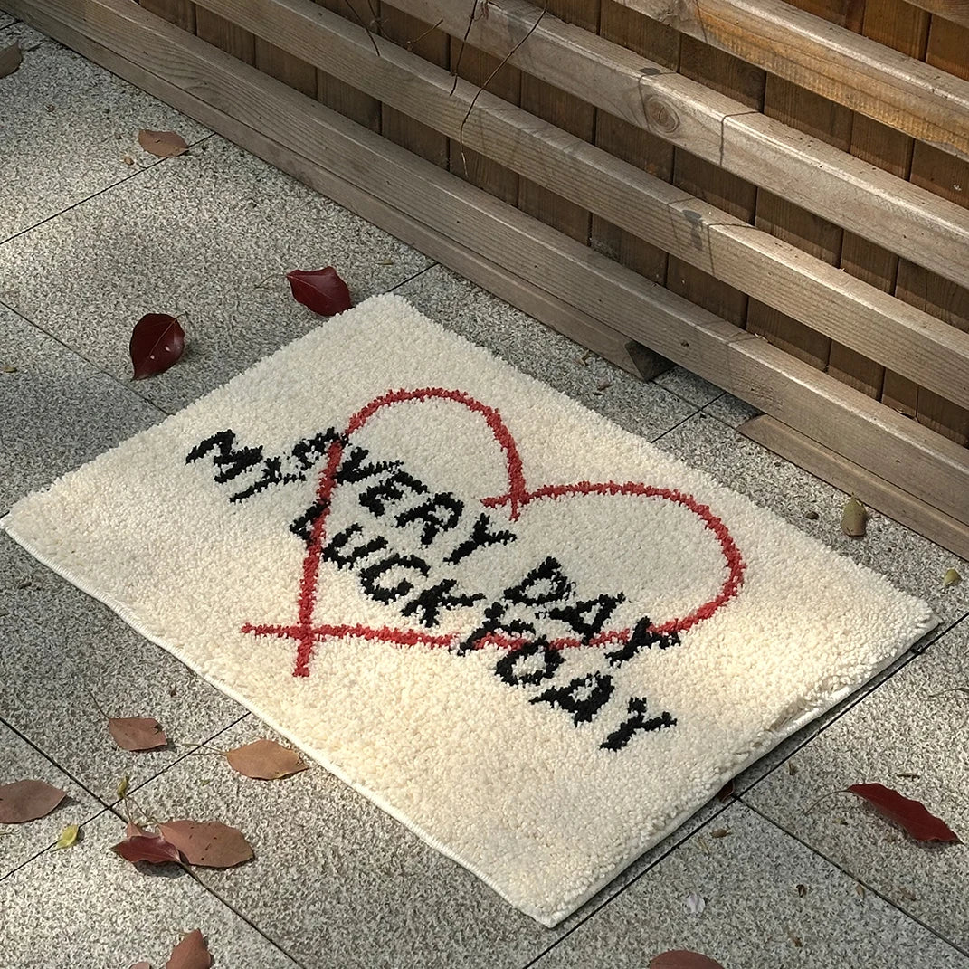 Wakey Wakey Tufted Bath Mat | Bowlift