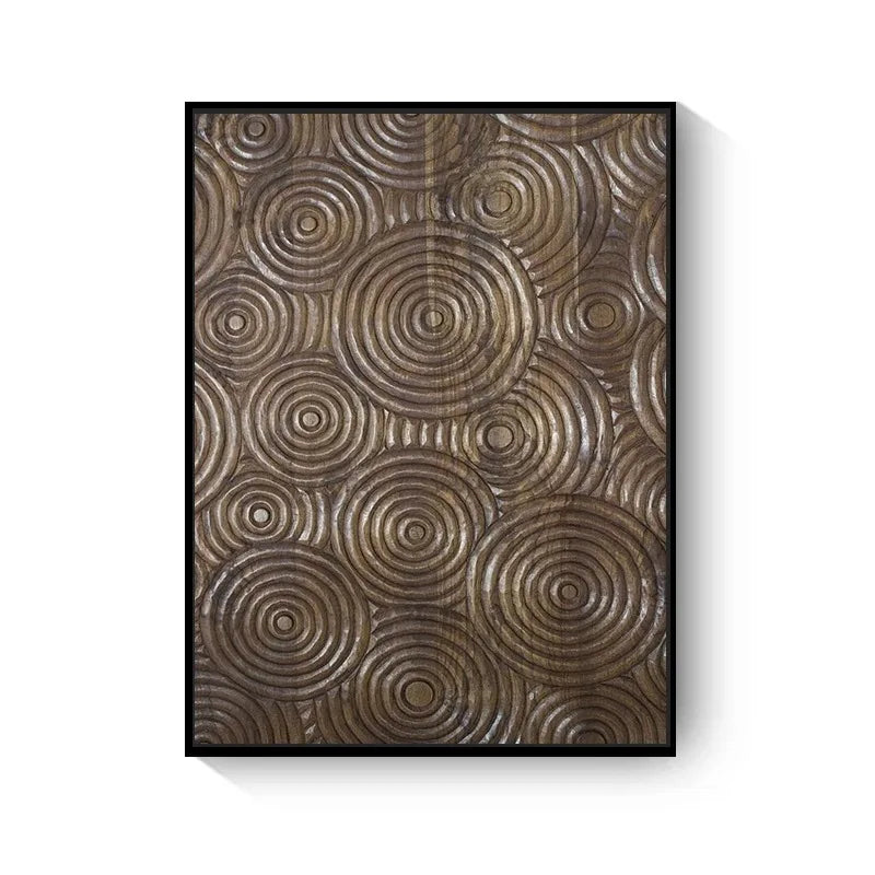 Natural Abstract Wood Tree Rings Wall Art Fine Art Canvas Prints Pictures For Living Room Dining Room Home Office Art Decor | Bowlift