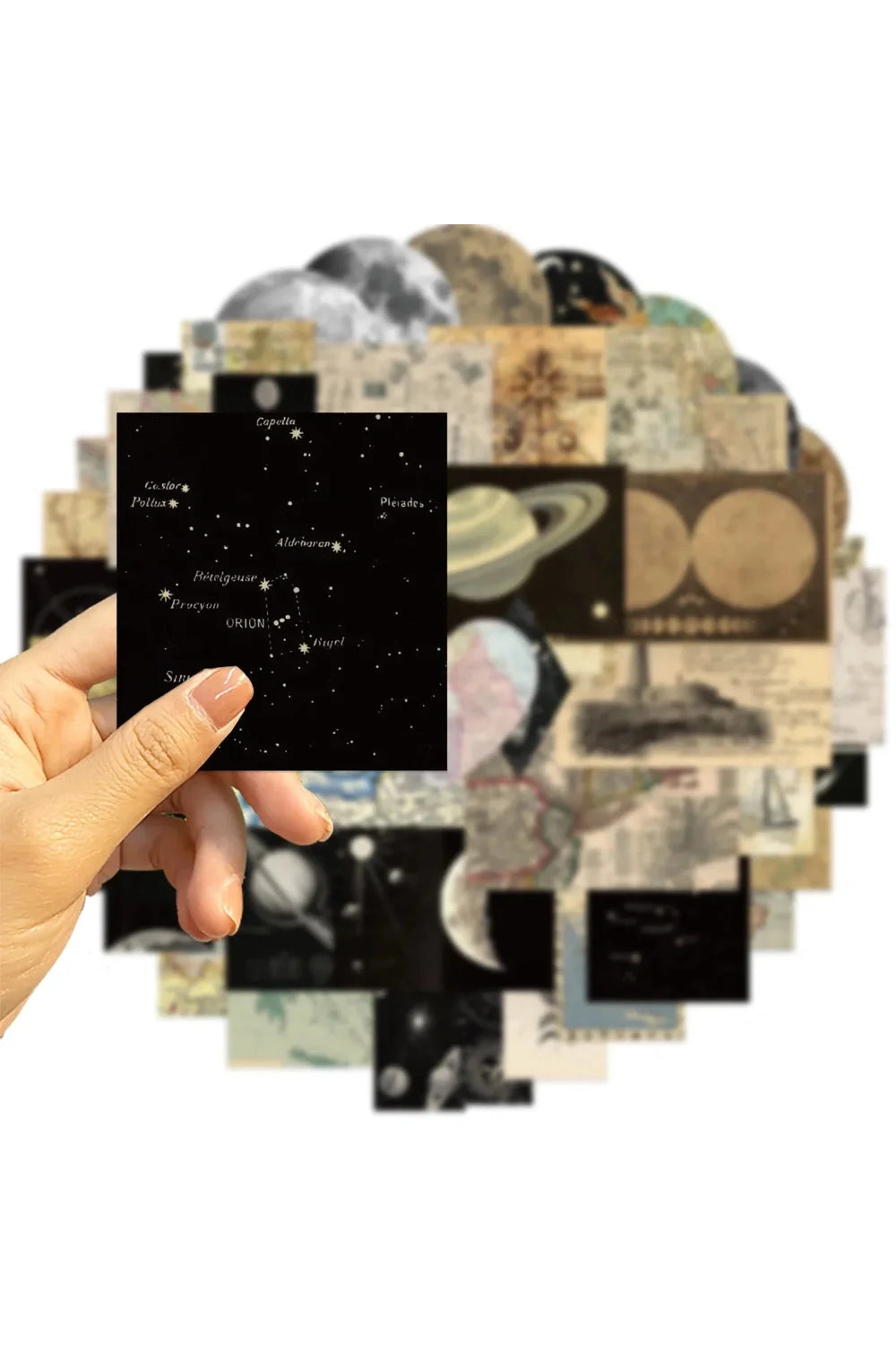Planet map scrapbooking stickers | Bowlift