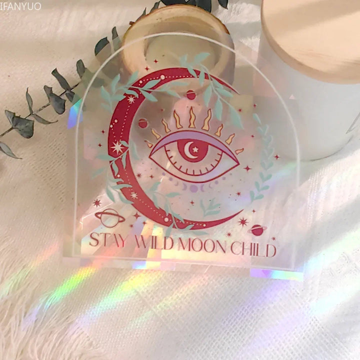 BowLift | SunGlow Window Sticker | 3D Rainbow Effect | Self-Adhesive & Reusable