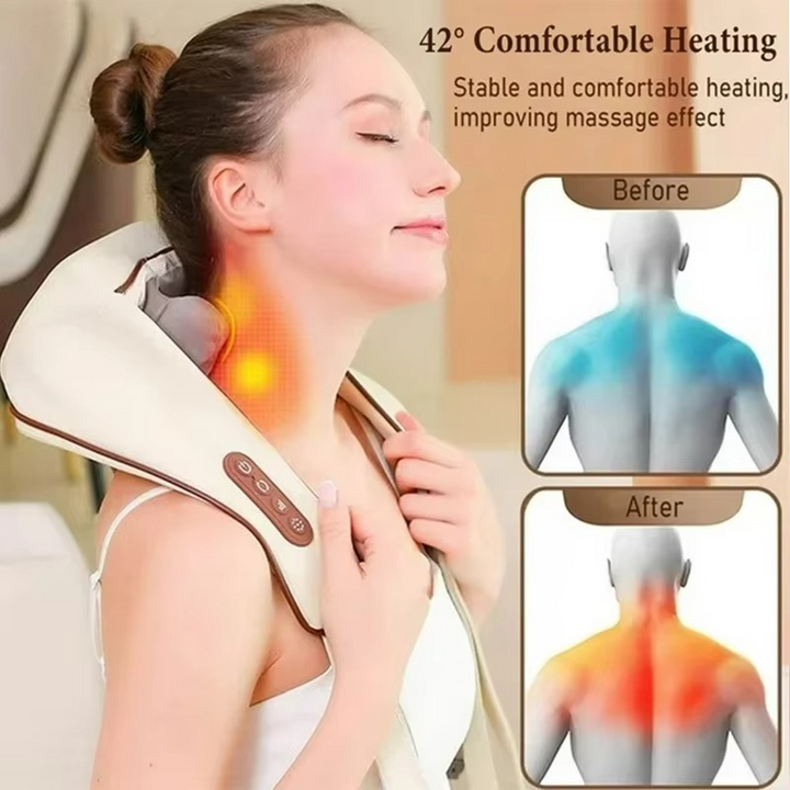 BowLift | Neck and Shoulder Massager with Deep Tissue Shiatsu and Heat for Pain Relief