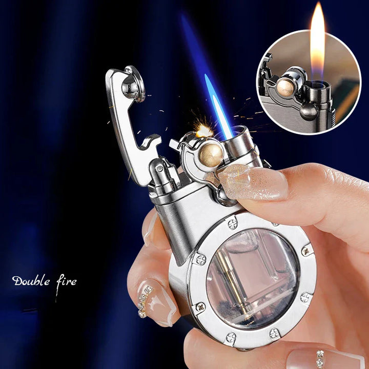 Dual Flame Inferno Windproof Lighter | Bowlift