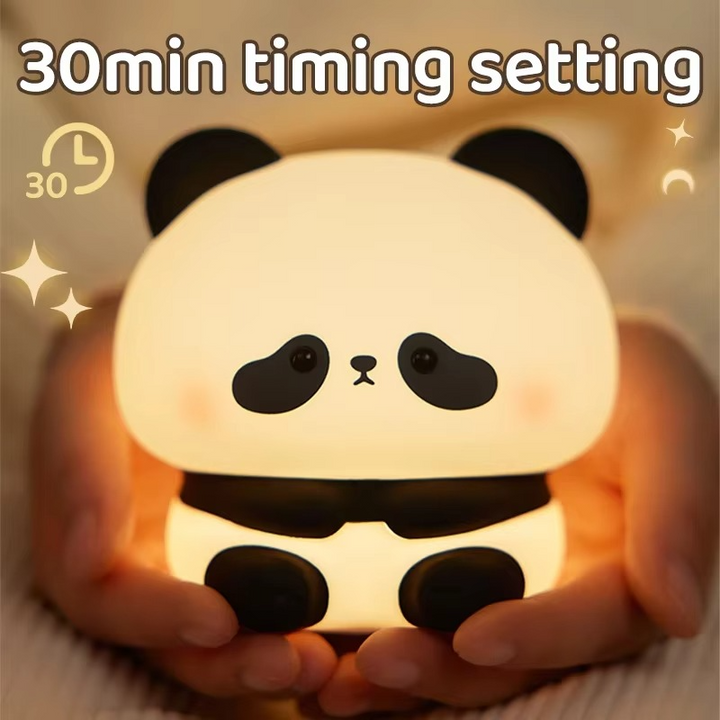 BowLift | Panda Touch-Activated Silicone LED Nightlight – USB Rechargeable, Syncable Soft Glow Lamp