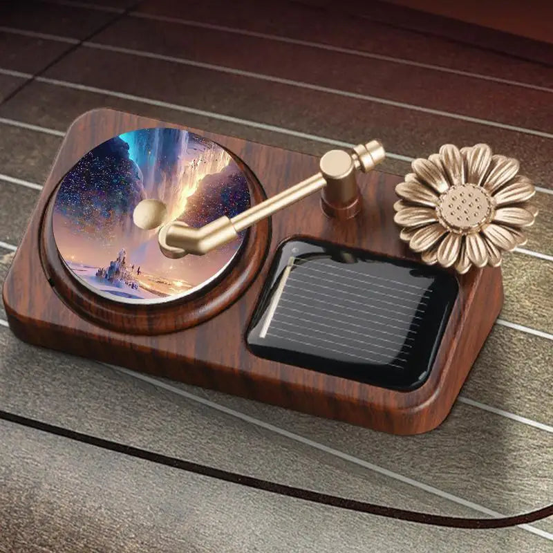 BowLift | Rotating Solar Retro Record Player Car Air Fresheners