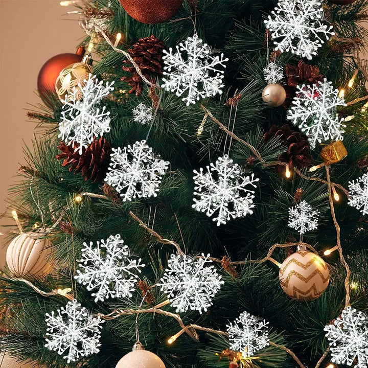BowLift | GlimmerGarlands | Glitter Snowflake Decorations