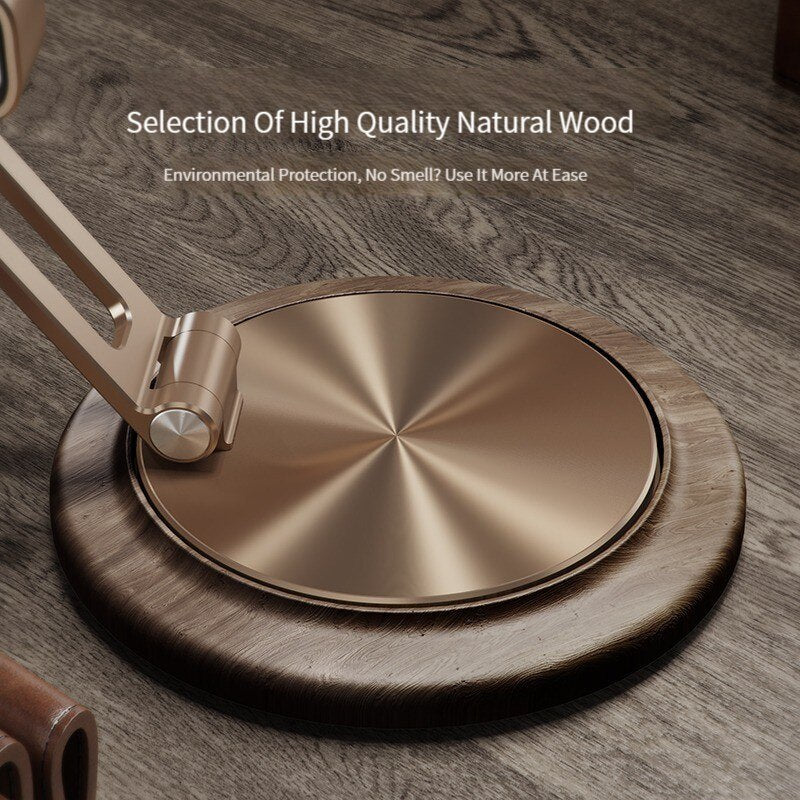 BowLift | 360 Rotating Wooden Foldable Universal Phone Holder