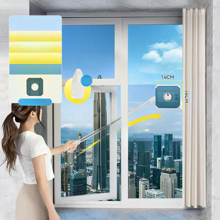 BowLift | Effortless Double-Sided Long Handle Window Cleaner Brush