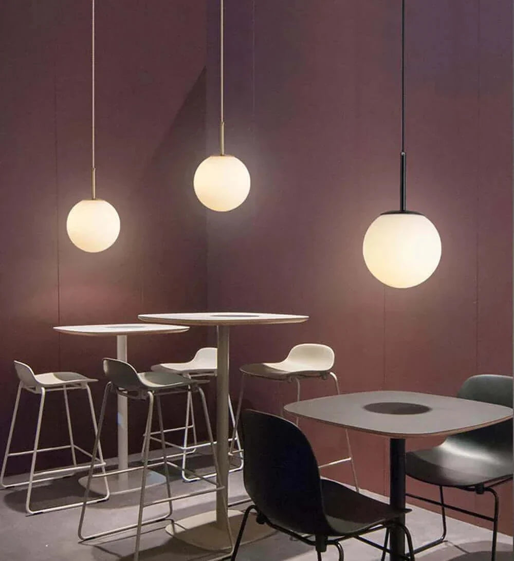 BowLift | Mid-Century Modern Glass Ball Pendant Light