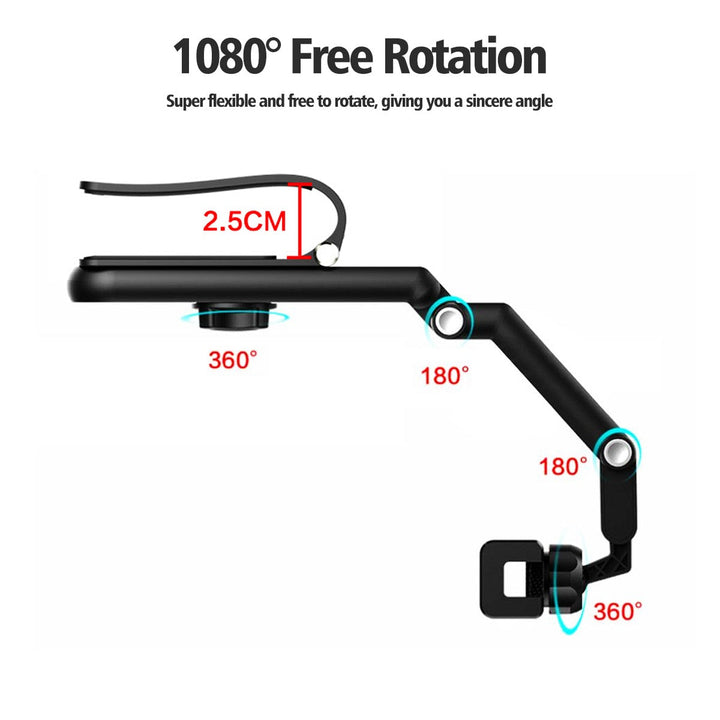 BowLift | Sun Visor Car Rotating Phone Holder Clip