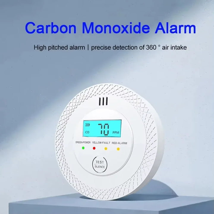VeiligWoon CO and Smoke Detector – Wireless with LCD Screen and Alarm | Bowlift