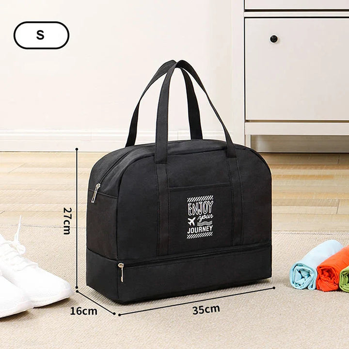 BowLift | Lugviva Foldable Travel Bag for Women | Large Weekend Bag made of Oxford Fabric | Carry-on Bag for Travel, Everyday & Sports
