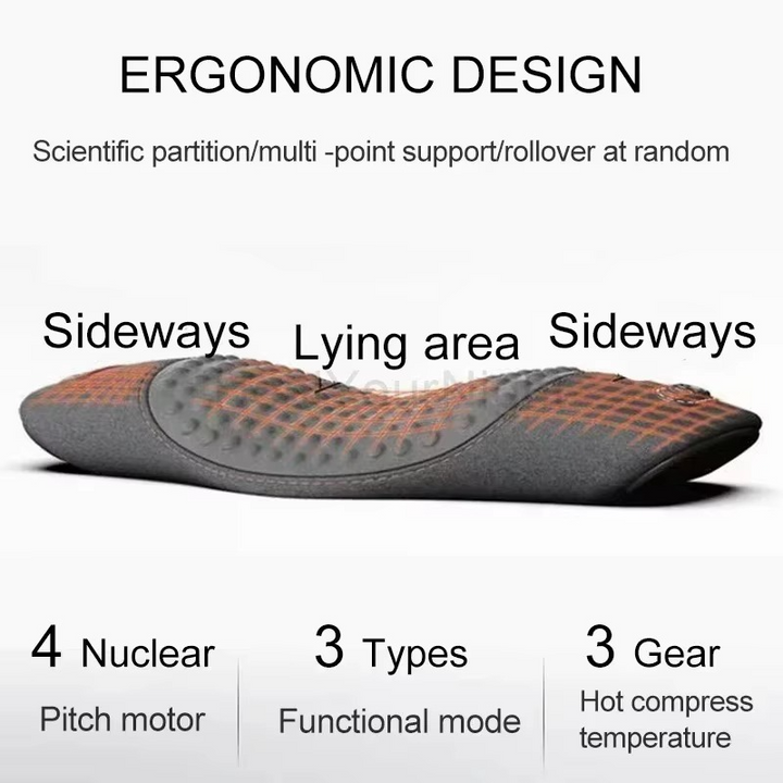 BowLift | Waist Support Pillow with Heating and Vibrating Back Massager
