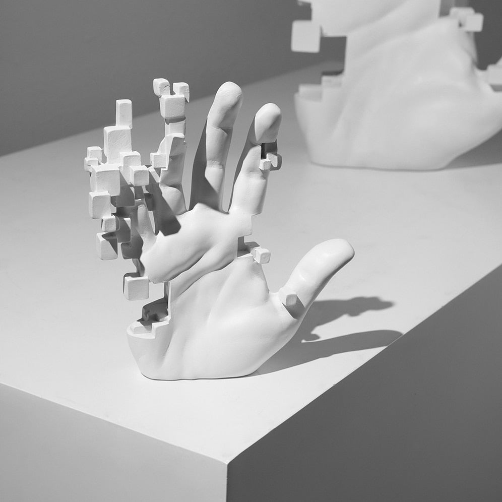 Modern Artful Touches Hand Statue Decor | Bowlift