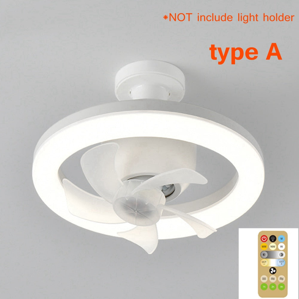 BowLift | 2in1 Radiant Rotating RC Ceiling Fan Lamp