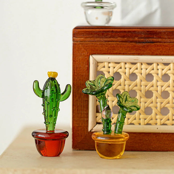 Plants with Pot Glass Ornament | Bowlift