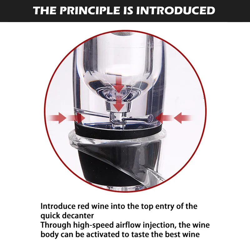 BowLift | VinaLuxe Wine Aerator with Filter | Instant Full Aroma | Softer Tannins | Modern Design