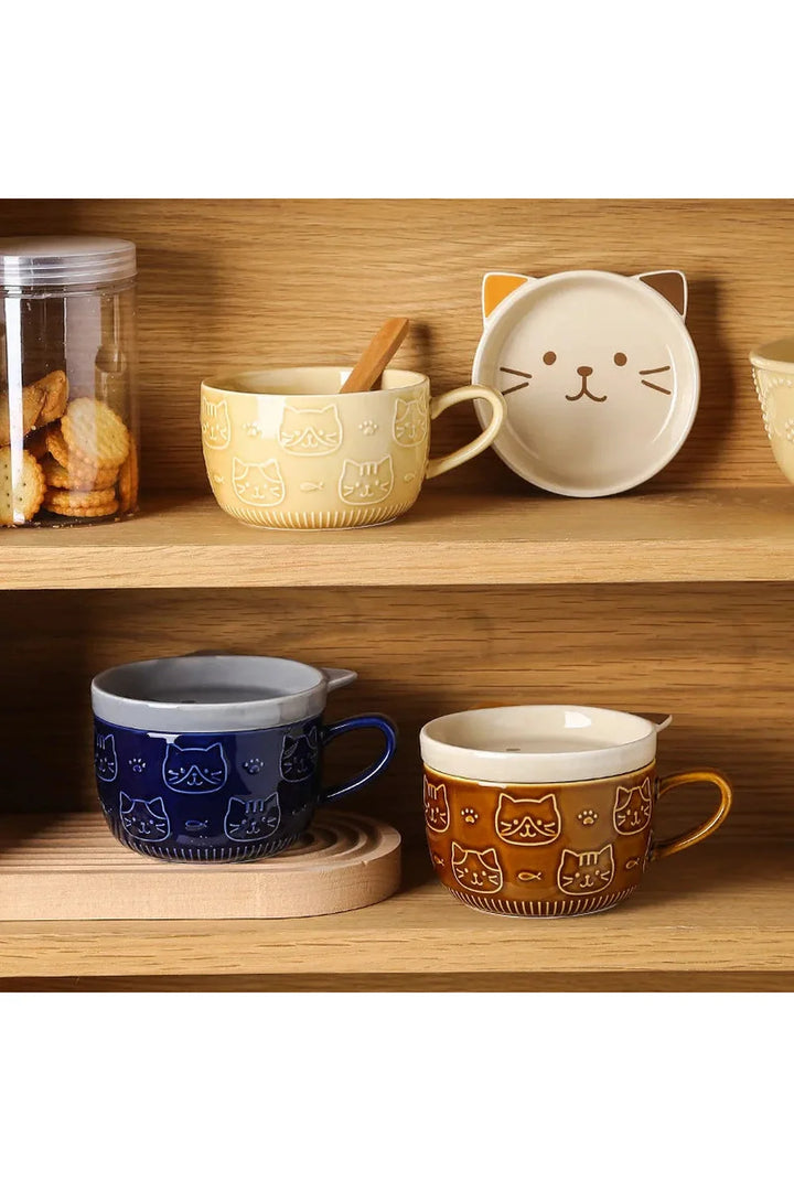 Cartoon Cat Coffee Mug | Bowlift