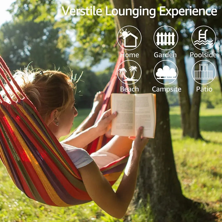 BowLift | LunaRelax Hammock | Comfortable & Stable | For Garden and Outdoor
