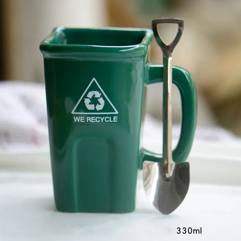 BowLift | Large Trash Can Ceramic Creative Mug