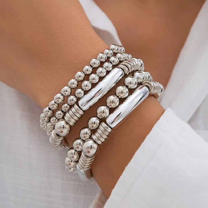 BowLift | 5pc Beaded Bracelet Stack Set