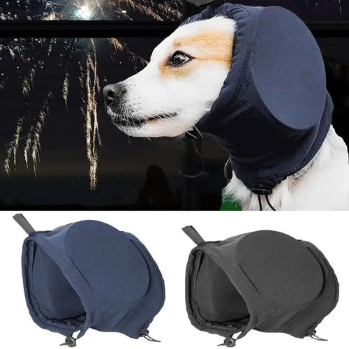 BowLift | Noise-Suppressing Dog Ear Protectors | Comfortable, Breathable Polyester for Fireworks & Thunderstorm Anxiety Relief