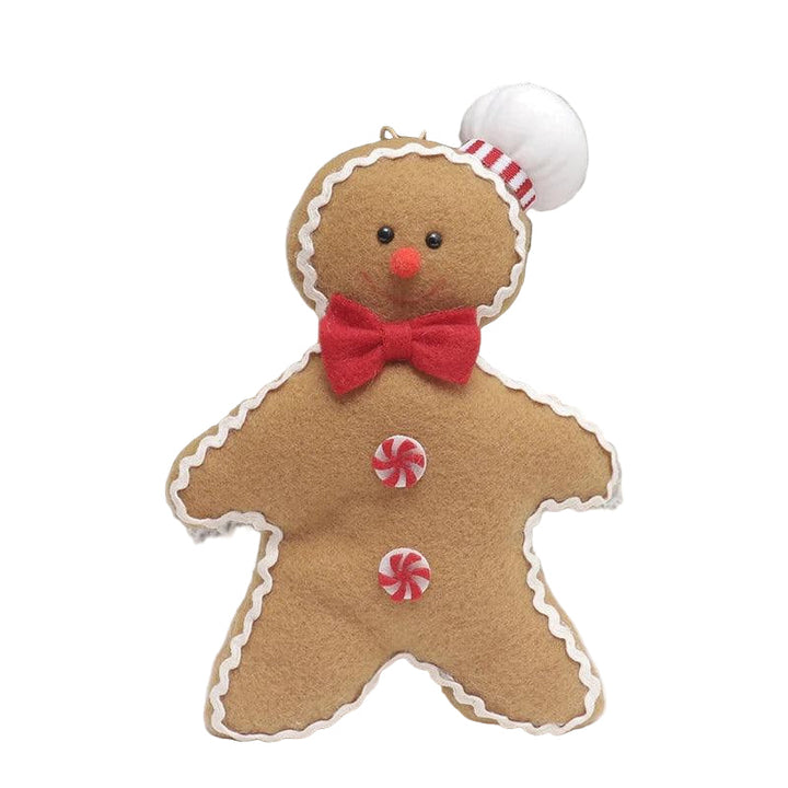 BowLift | Christmas Ornament Plush Gingerbread Pattern Door Decoration