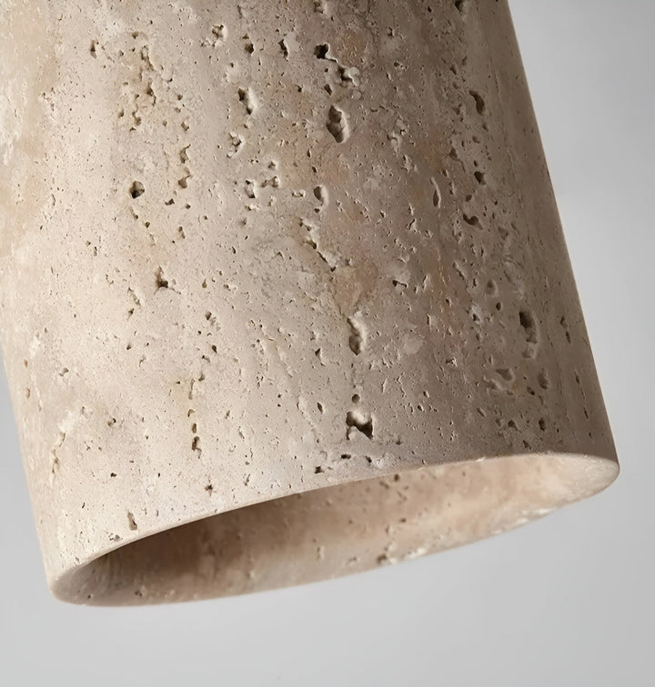BowLift | ZenElegance Wabi Sabi Luxury Ceiling Lighting - Natural Travertine LED