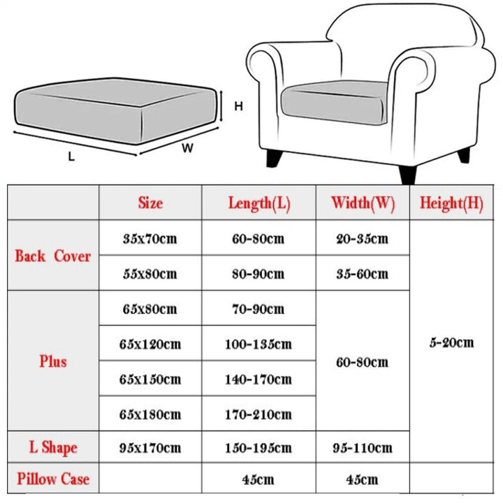 Elastic Stretch Comfy Sofa Cushion Cover | Bowlift